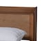 Baxton Studio Decker MidCentury  Walnut Brown Finished Wood Full Size Platform Bed with Charging Station 217-11893-ZORO - alternate 4